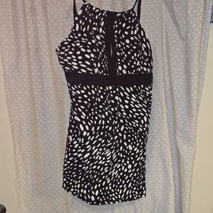 Black and White Spotted Dress